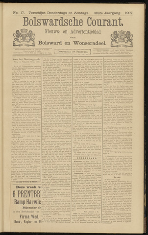 Bolswards Nieuwsblad nl 1907-02-28