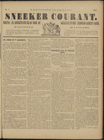 Sneeker Nieuwsblad nl 1895-01-23