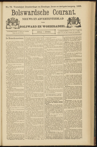 Bolswards Nieuwsblad nl 1898-10-02