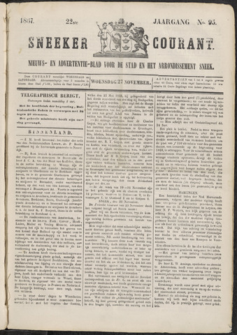 Sneeker Nieuwsblad nl 1867-11-27