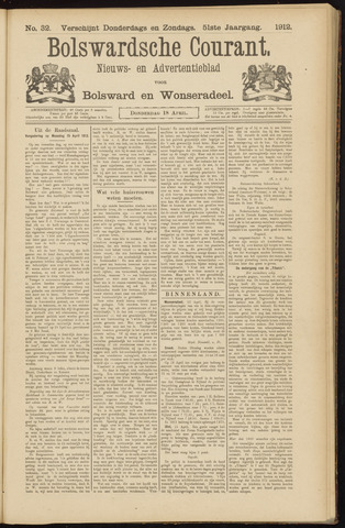 Bolswards Nieuwsblad nl 1912-04-18