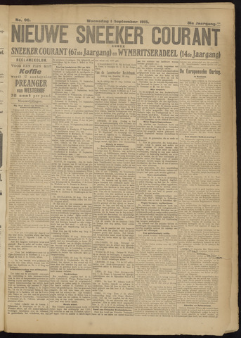 Sneeker Nieuwsblad nl 1915-09-01