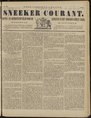 Sneeker Nieuwsblad nl 1885-08-26