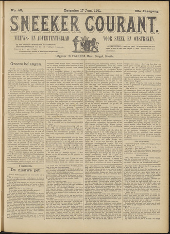 Sneeker Nieuwsblad nl 1911-06-17
