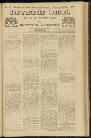 Bolswards Nieuwsblad nl 1906-07-26