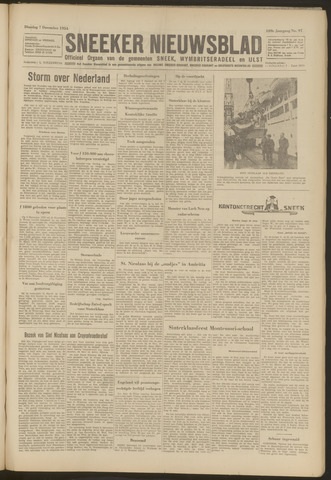 Sneeker Nieuwsblad nl 1954-12-07