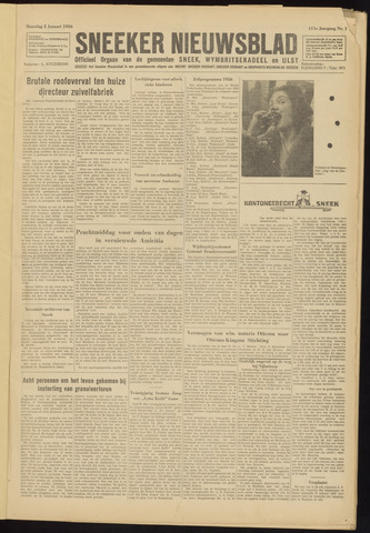 Sneeker Nieuwsblad nl 1956