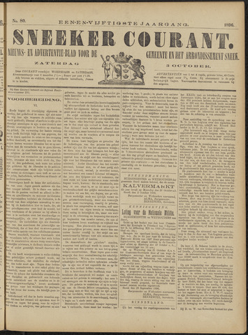 Sneeker Nieuwsblad nl 1896-10-03