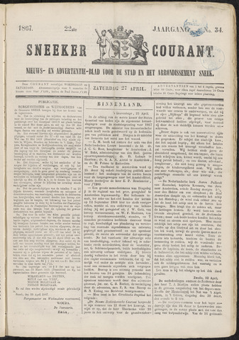 Sneeker Nieuwsblad nl 1867-04-27
