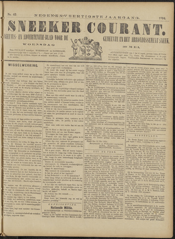 Sneeker Nieuwsblad nl 1894-05-30