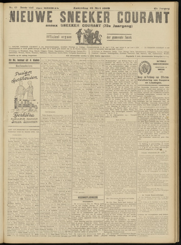 Sneeker Nieuwsblad nl 1929-05-18