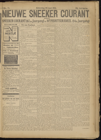 Sneeker Nieuwsblad nl 1915-06-26