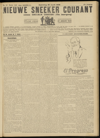 Sneeker Nieuwsblad nl 1929-04-27