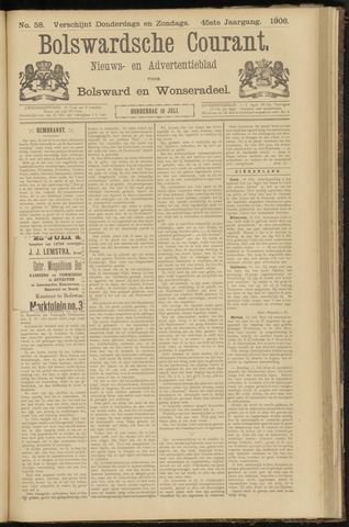 Bolswards Nieuwsblad nl 1906-07-19