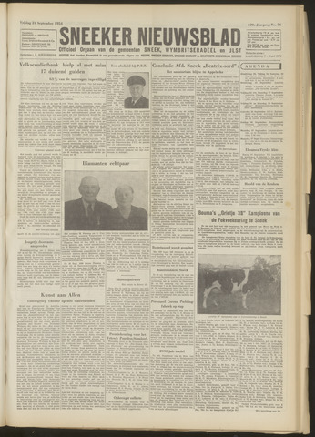 Sneeker Nieuwsblad nl 1954-09-24