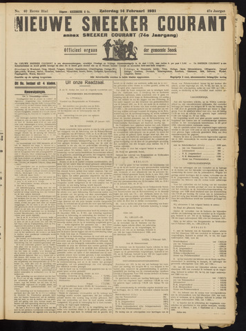 Sneeker Nieuwsblad nl 1931-02-14