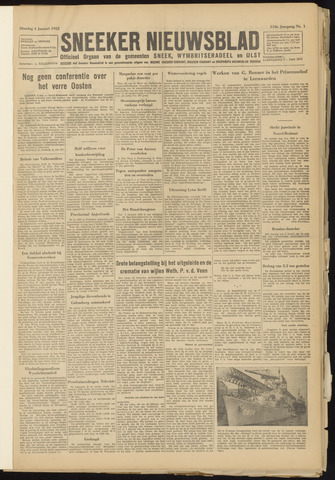 Sneeker Nieuwsblad nl 1955
