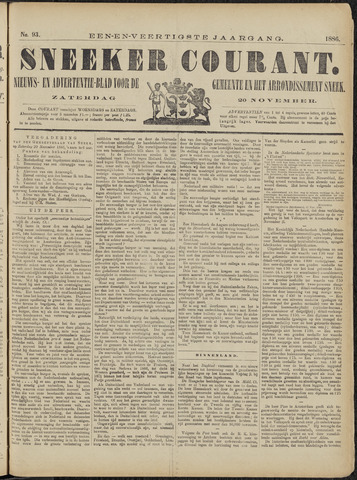 Sneeker Nieuwsblad nl 1886-11-20
