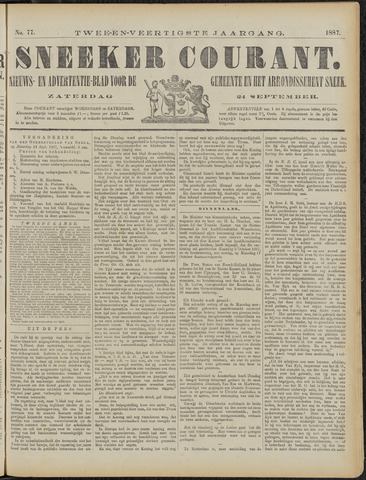 Sneeker Nieuwsblad nl 1887-09-24