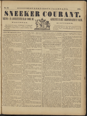 Sneeker Nieuwsblad nl 1894-10-24