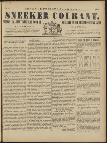 Sneeker Nieuwsblad nl 1896-04-18