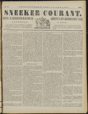 Sneeker Nieuwsblad nl 1887-07-16