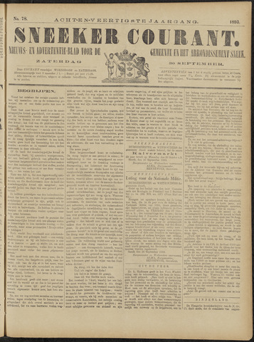 Sneeker Nieuwsblad nl 1893-09-30