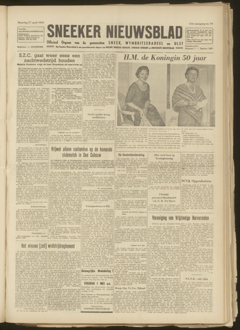 Sneeker Nieuwsblad nl 1959-04-27
