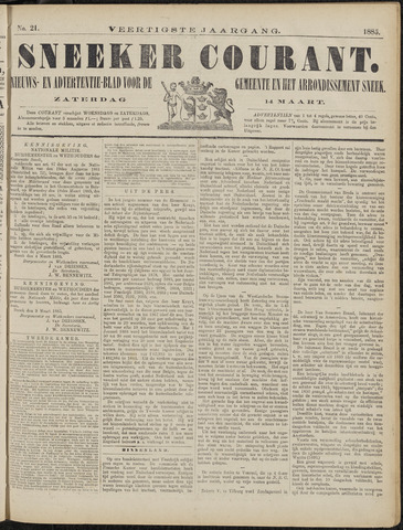 Sneeker Nieuwsblad nl 1885-03-14