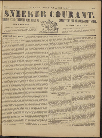 Sneeker Nieuwsblad nl 1895-09-14