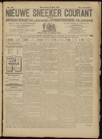 Sneeker Nieuwsblad nl 1915-05-19
