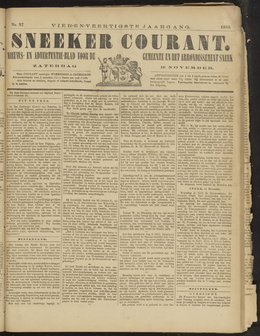 Sneeker Nieuwsblad nl 1889-11-16