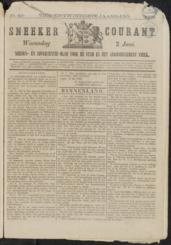 Sneeker Nieuwsblad nl 1869-06-02