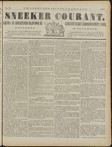 Sneeker Nieuwsblad nl 1887-11-12