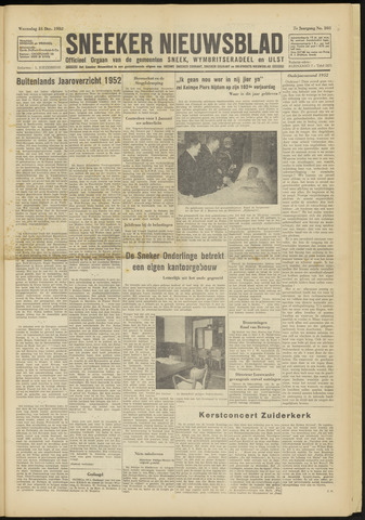 Sneeker Nieuwsblad nl 1952-12-31