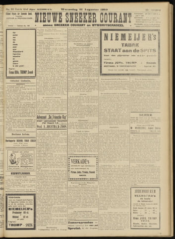 Sneeker Nieuwsblad nl 1929-08-21