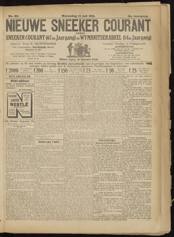 Sneeker Nieuwsblad nl 1915-07-14