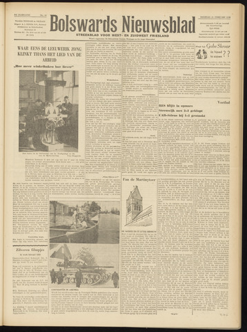 Bolswards Nieuwsblad nl 1958-02-25