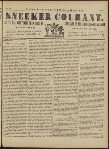 Sneeker Nieuwsblad nl 1896-11-28