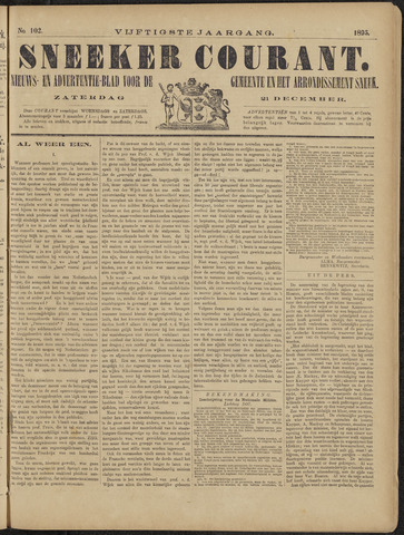 Sneeker Nieuwsblad nl 1895-12-21