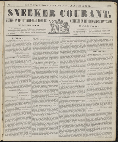 Sneeker Nieuwsblad nl 1882-01-11
