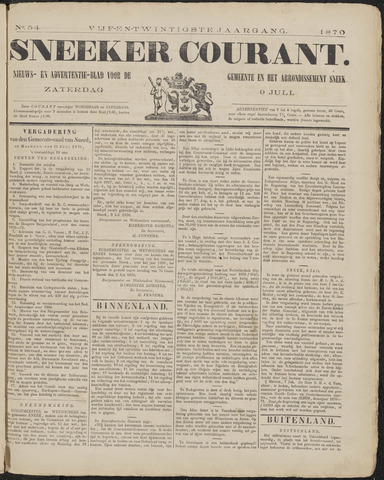 Sneeker Nieuwsblad nl 1870-07-09