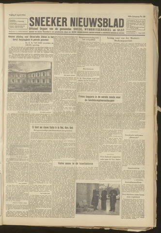 Sneeker Nieuwsblad nl 1954-04-09