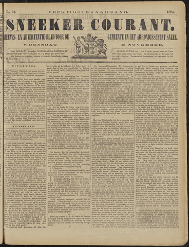 Sneeker Nieuwsblad nl 1885-11-18