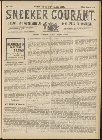 Sneeker Nieuwsblad nl 1910-11-30