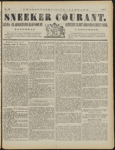 Sneeker Nieuwsblad nl 1887-11-05