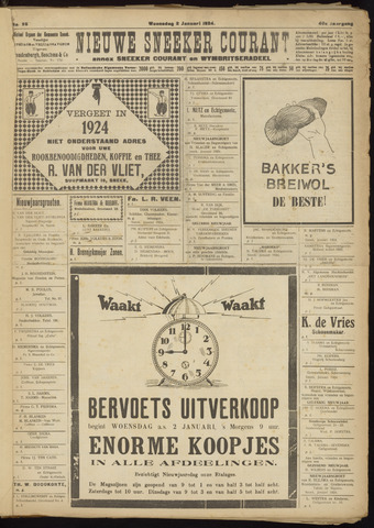 Sneeker Nieuwsblad nl 1924