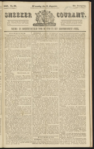 Sneeker Nieuwsblad nl 1848-08-09