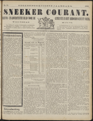 Sneeker Nieuwsblad nl 1884-06-25