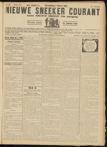 Sneeker Nieuwsblad nl 1931-03-04
